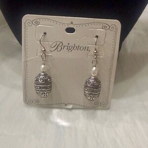 Brighton Mumtaz Pearl Earrings NWT